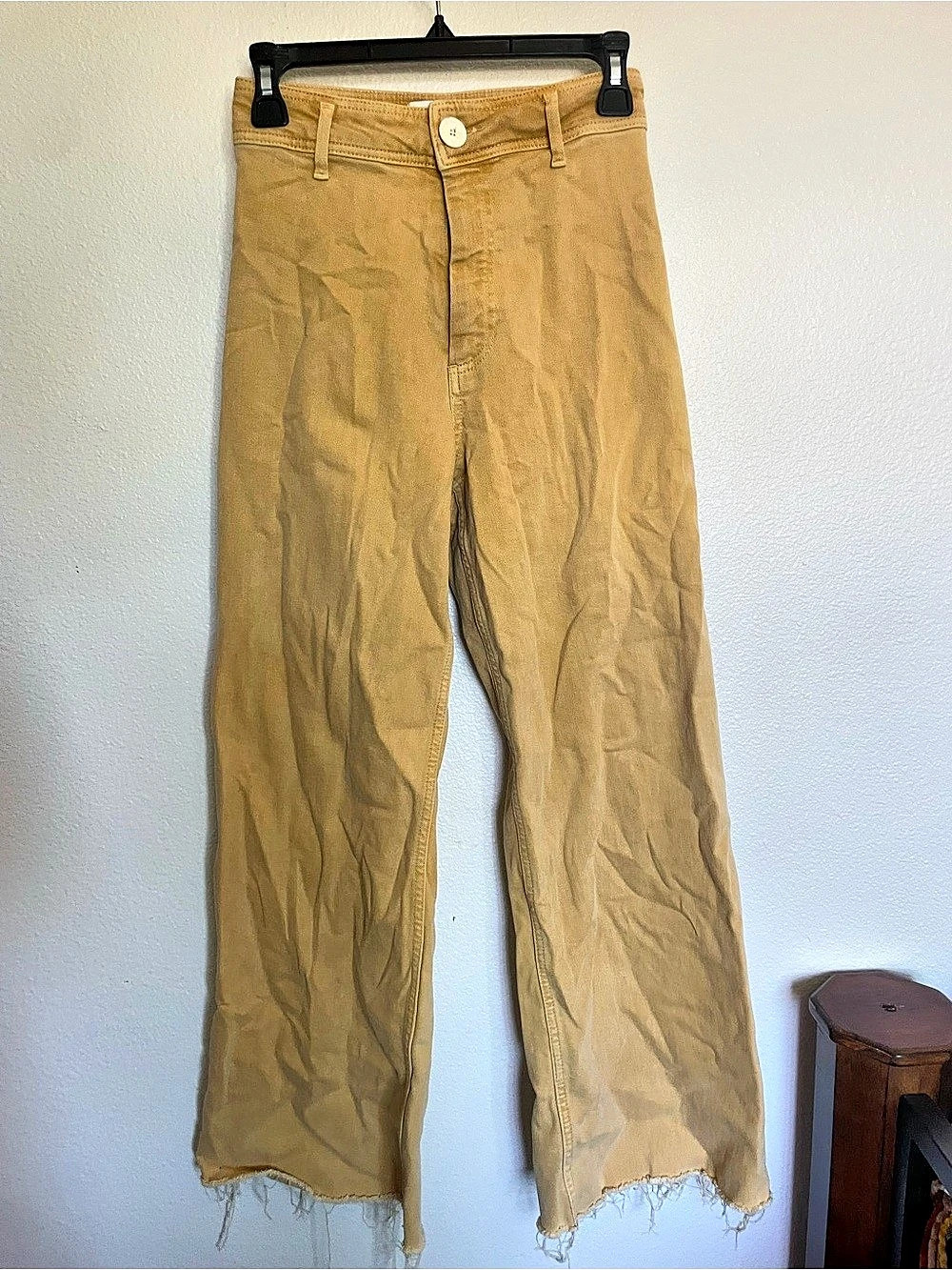 Zara The Marine Straight Leg Pants Brown Size US 4